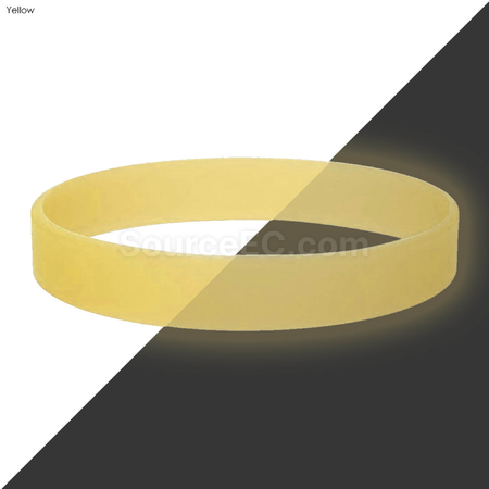 Customization Neon Glow Silicone Wrist Band Corporate Gifts