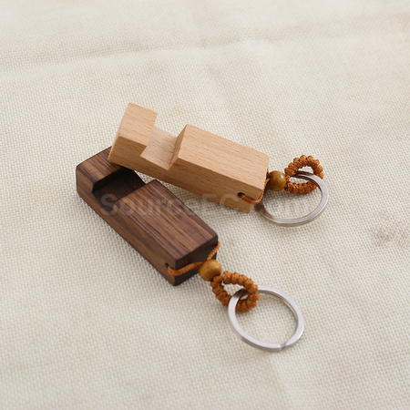 Customization Wooden Mobile Phone Polder Keyring Corporate Gifts