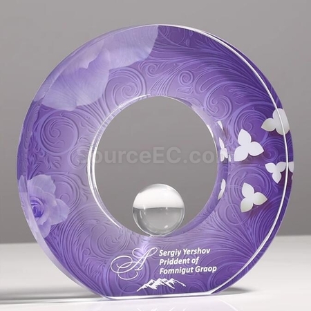 Customization Pioneering And Enterprising Crystal Commemorative Trophy Corporate Gifts