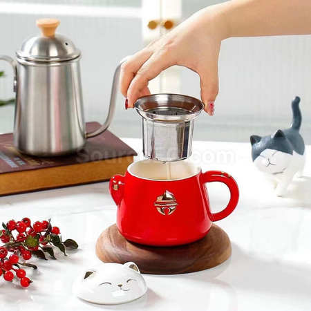 Customization Zhaocai Cat Ceramic Cup Corporate Gifts
