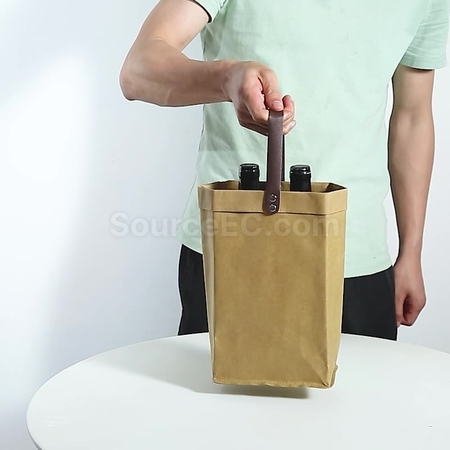 Customization Kraft Paper Wine Bag Corporate Gifts