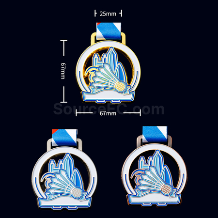 Customization Badminton Metal Medal Corporate Gifts