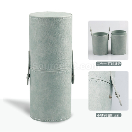 Customization Stylish Leather Brush Storage Tube Corporate Gifts
