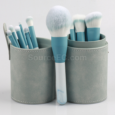 Customization Stylish Leather Brush Storage Tube Corporate Gifts