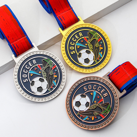 Football Metal Medal