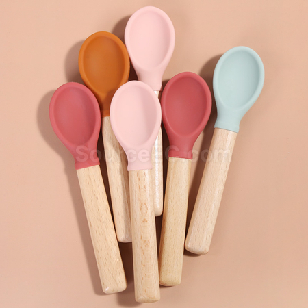 Customization Short-handled Wooden Cutlery Corporate Gifts