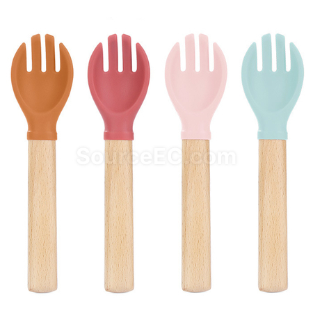 Customization Short-handled Wooden Cutlery Corporate Gifts