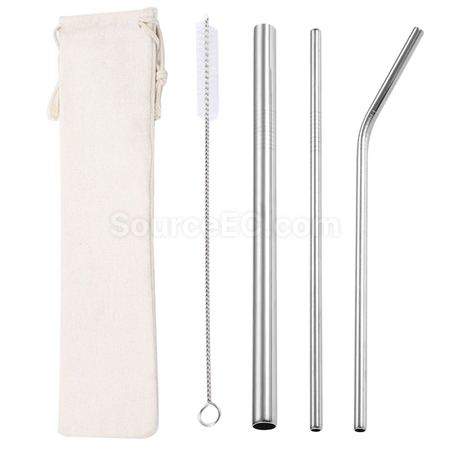 Customization Straw Set with Pouch Corporate Gifts