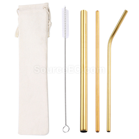 Customization Straw Set with Pouch Corporate Gifts