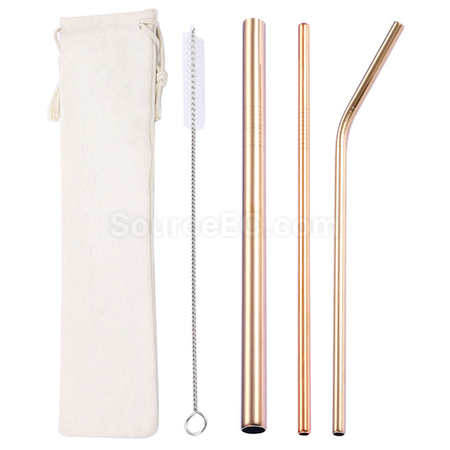 Customization Straw Set with Pouch Corporate Gifts