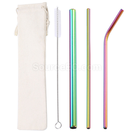 Customization Straw Set with Pouch Corporate Gifts