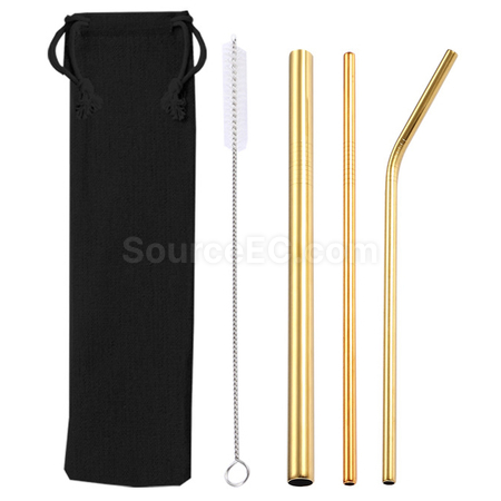 Customization Straw Set with Pouch Corporate Gifts