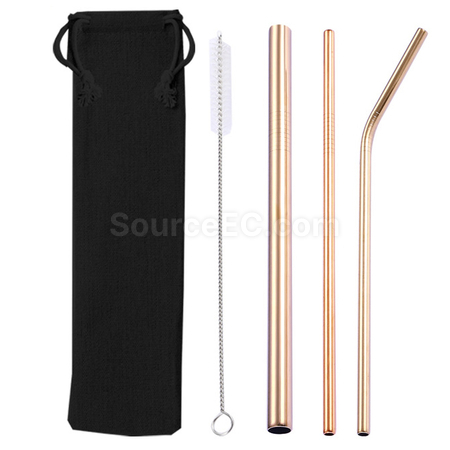 Customization Straw Set with Pouch Corporate Gifts