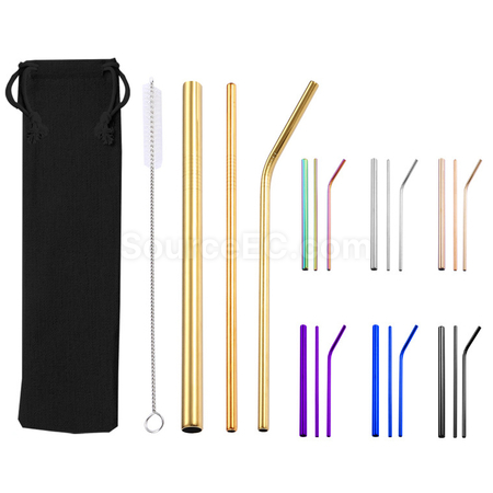 Customization Straw Set with Pouch Corporate Gifts