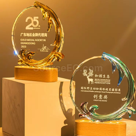 Customization Colored Glaze Trophy Corporate Gifts