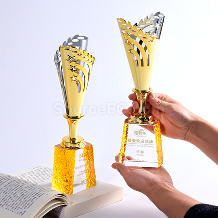 Customization Metal Crystal Trophy Corporate Gifts