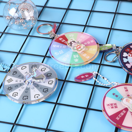 Customization Rotating Acrylic Key Ring Corporate Gifts