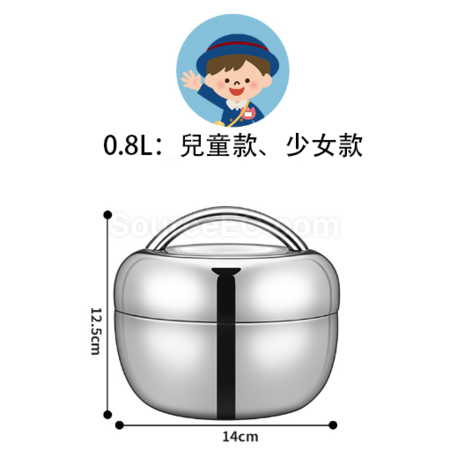 Customization Stainless steel apple shaped lunch box Corporate Gifts