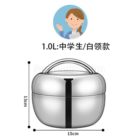 Customization Stainless steel apple shaped lunch box Corporate Gifts
