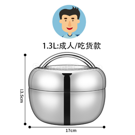 Customization Stainless steel apple shaped lunch box Corporate Gifts