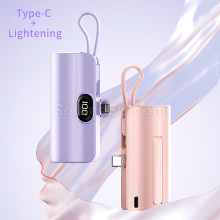 Customization Wireless Capsule Charging Bank with Phone Stand Corporate Gifts