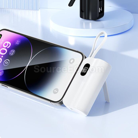 Customization Wireless Capsule Charging Bank with Phone Stand Corporate Gifts