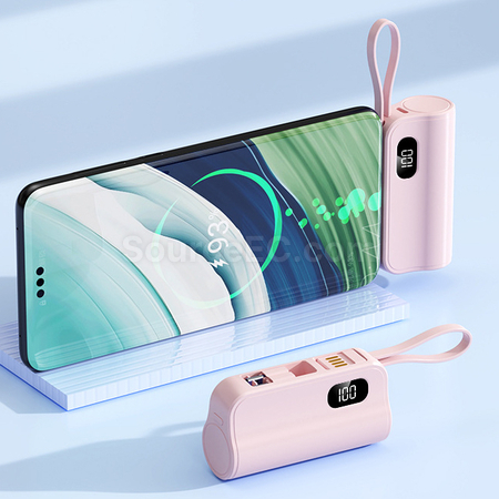 Customization Wireless Capsule Charging Bank with Phone Stand Corporate Gifts