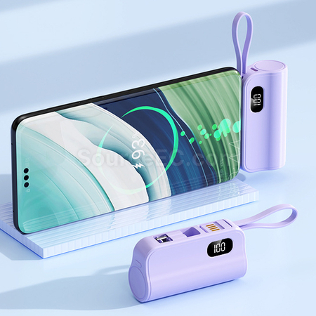 Customization Wireless Capsule Charging Bank with Phone Stand Corporate Gifts