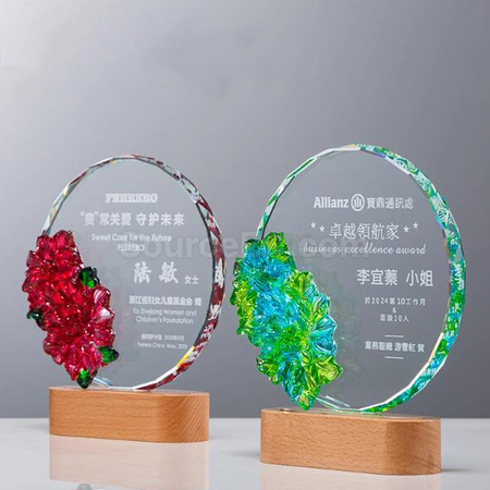 Customization Creative Luminous Crystal Award Corporate Gifts