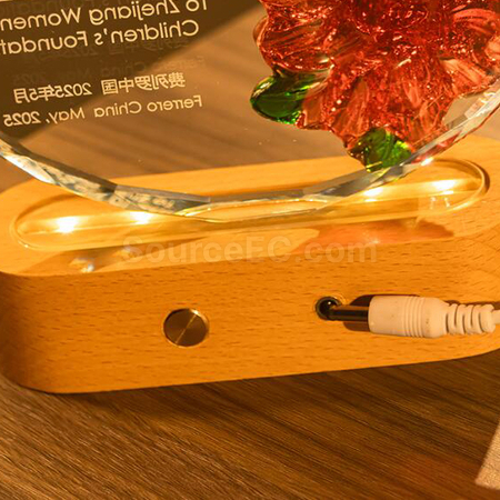 Customization Creative Luminous Crystal Award Corporate Gifts