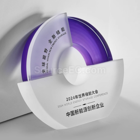 Customization Frosted Crystal Trophy Corporate Gifts