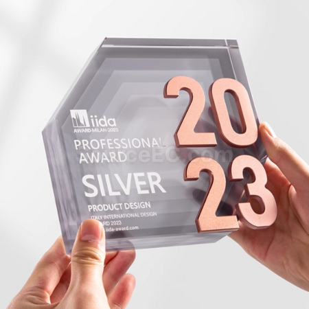 Customization Hexagonal crystal trophy Corporate Gifts