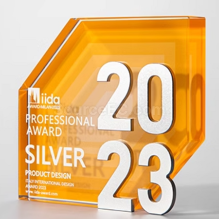 Customization Hexagonal crystal trophy Corporate Gifts