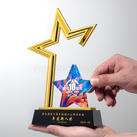 Customization Pentagram Crystal Award Corporate Gifts
