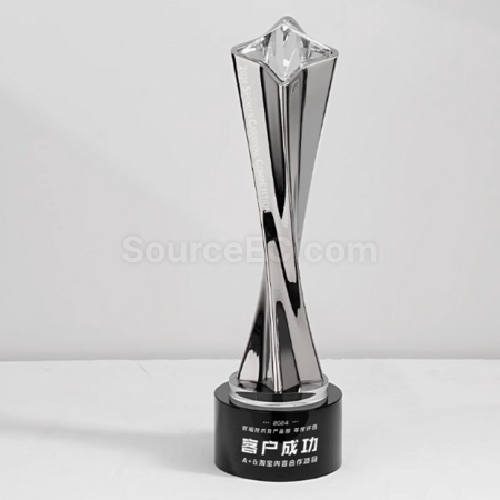 Customization Metal Twisted Column Trophy Corporate Gifts