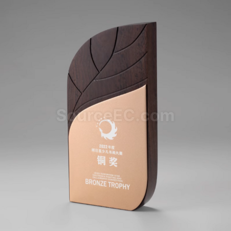 Customization Metal Wood Trophy Corporate Gifts
