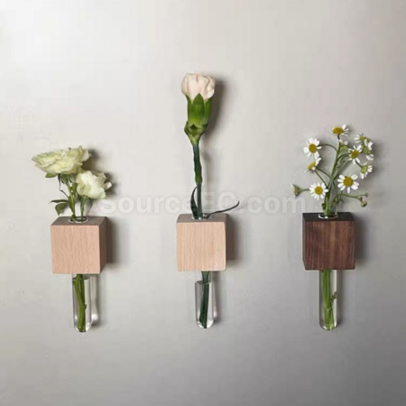 Customization Magnetic refrigerator magnet hydroponic small vase Corporate Gifts