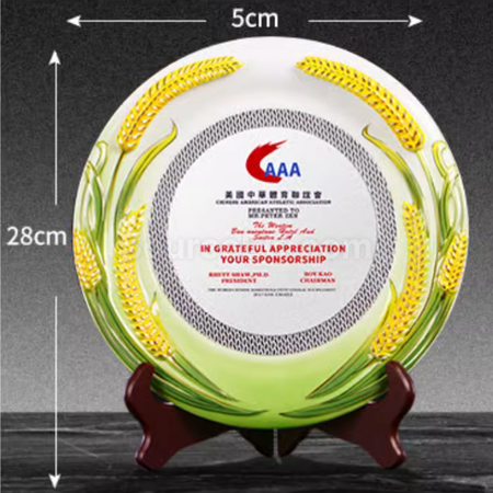Customization Creative Ceramic Silver Plate Corporate Gifts