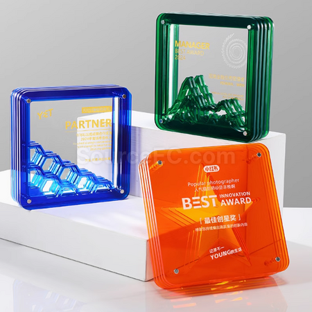 Customization Acrylic Crystal Trophy Corporate Gifts