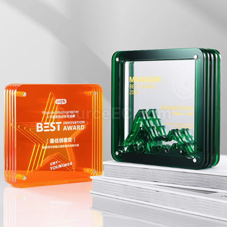 Customization Acrylic Crystal Trophy Corporate Gifts