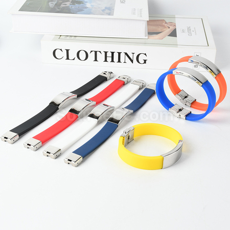 Engraved Silicone Sports Bracelet