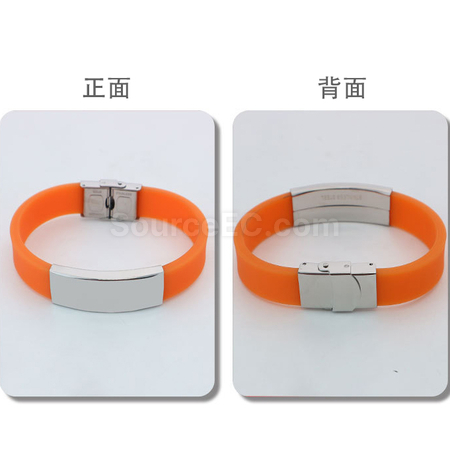 Customization Engraved Silicone Sports Bracelet Corporate Gifts