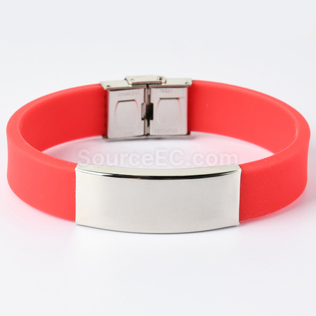 Customization Engraved Silicone Sports Bracelet Corporate Gifts