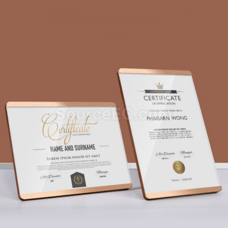 Aluminum alloy bracket certificate photo frame