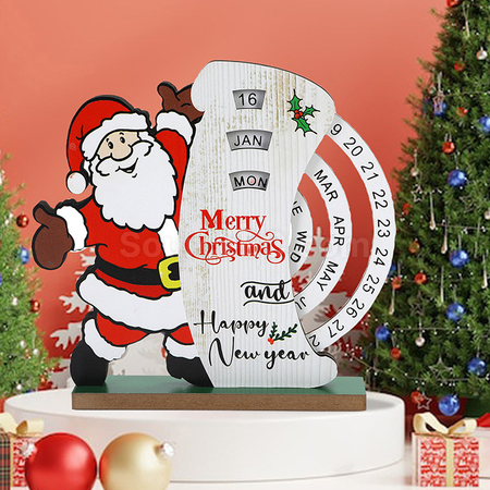 Customization Santa Claus Rotating Calendar Corporate Gifts
