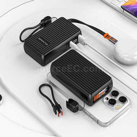 Customization Retractable Wire Power Bank With  Corporate Gifts