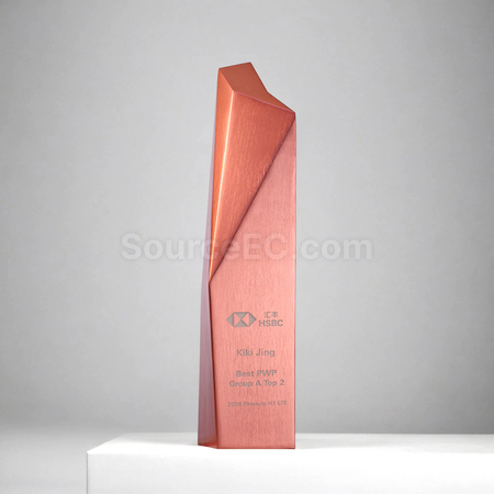 Customization Aluminum Alloy Brushed Trophy Corporate Gifts