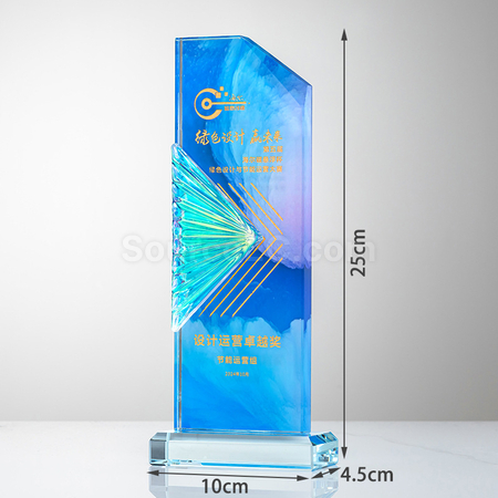 Customization Pleated Crystal Trophy Corporate Gifts
