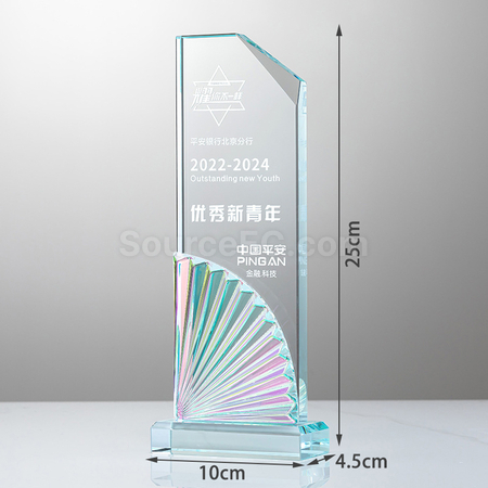 Customization Pleated Crystal Trophy Corporate Gifts