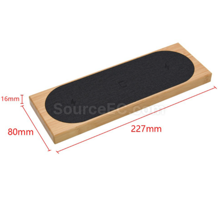 Customization Bamboo Three in One Magnetic Wireless Charging Corporate Gifts